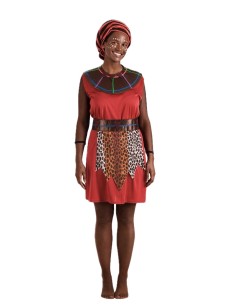 Disfarce Massai Feminino Tamanho M - de alta qualidade, ideal para carnaval, festas temáticas e eventos especiais